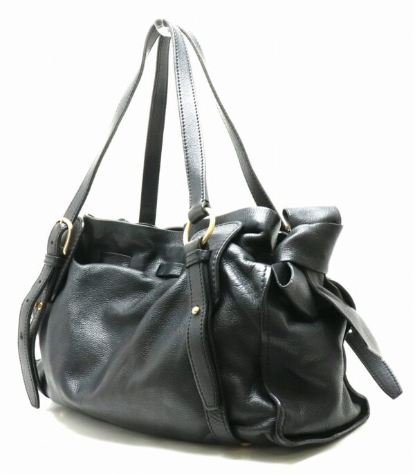 21900175 1 Miu Miu Tote Bag Leather Black