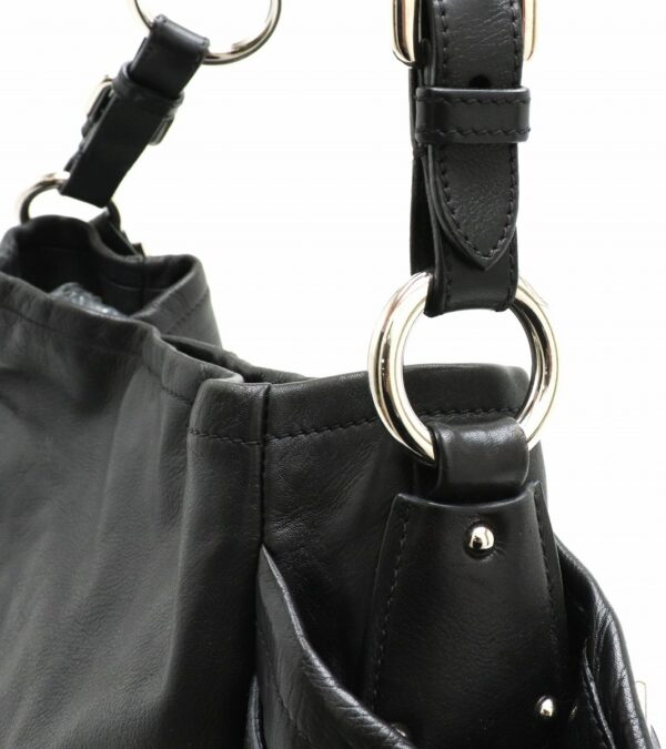 Prada Handbag Shoulder Bag Leather Nero Black - Image 7