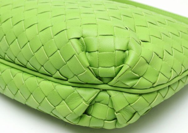 21901070 2 Bottega Veneta Intrecciato Pochette Shoulder Bag Lime Green