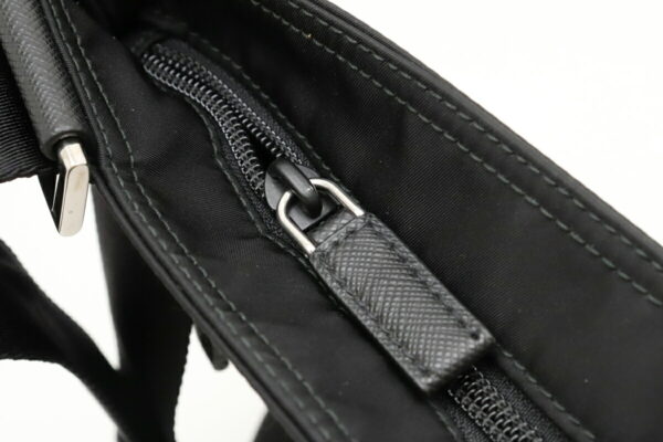 21920009 6 Prada Shoulder Bag Nylon Leather Black