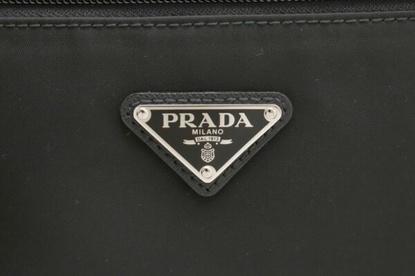 21920009 8 Prada Shoulder Bag Nylon Leather Black