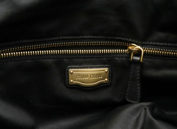 21920745 8 Miu Miu Shoulder Bag Leather Black