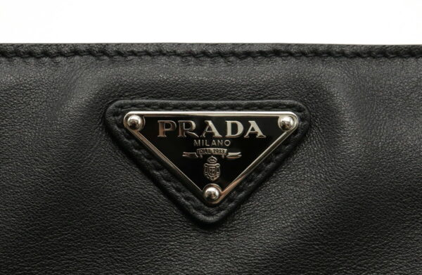 21940015 8 Prada Shoulder Bag Soft Calf Leather Nero Black