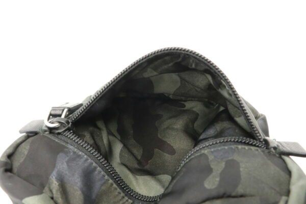 21940720 8 Prada Tessuto Camouflage Shoulder Bag 2WAY Nylon Leather Fumo