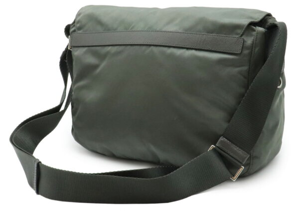 21980343 1 Prada Messenger Bag Nylon Leather Olive Green