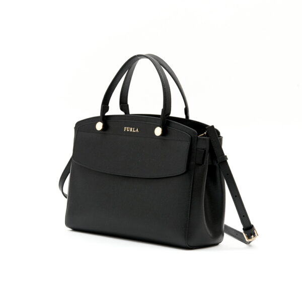 21fr017btq 001 Furla Stella M Handbag Leather Black