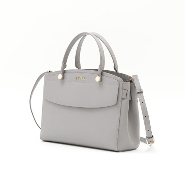 21fr019btq 001 Furla Stella M Handbag Leather Smoky Gray