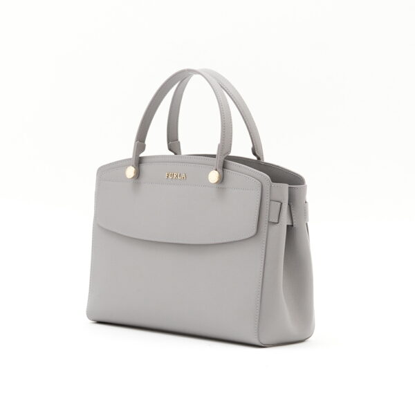 21fr019btq 003 Furla Stella M Handbag Leather Smoky Gray