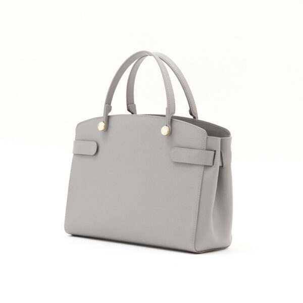 21fr019btq 004 Furla Stella M Handbag Leather Smoky Gray