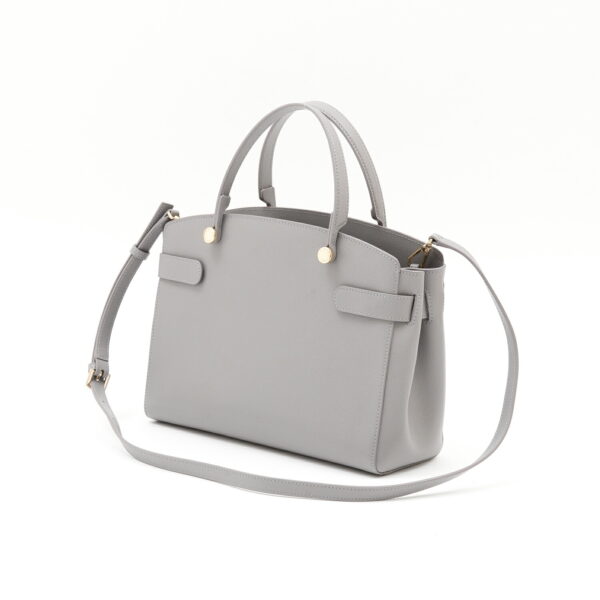 21fr019btq 006 Furla Stella M Handbag Leather Smoky Gray