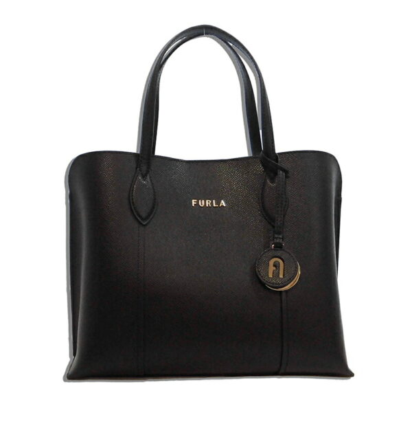 21fr057btq 001 Furla Vittoria M Tote Bag Leather Black