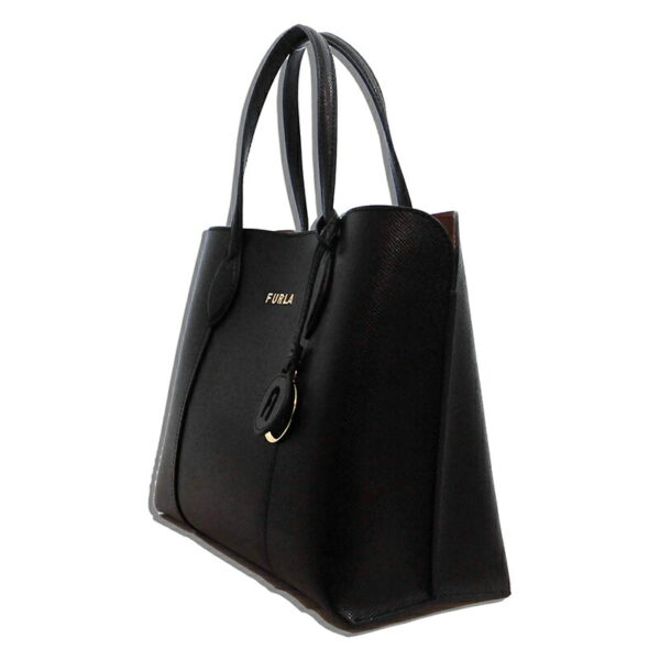 21fr057btq 002 Furla Vittoria M Tote Bag Leather Black