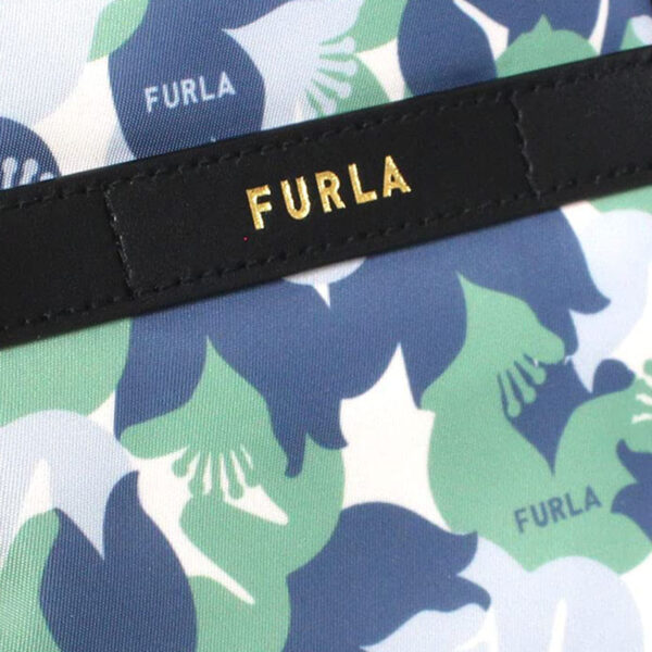 21fr066btq 005 Furla Digit Nylon Blue Flower Camo Eco Bag