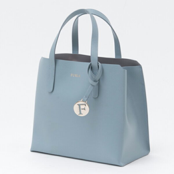 21frbtq003 001 Furla Sally S Tote Bag Leather Blue