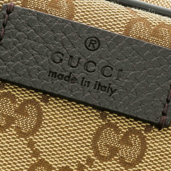 21gu045btq 004 Gucci GG Canvas Body Bag Brown