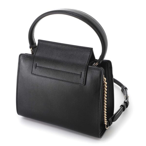 21i28204 Ferragamo Leather Handbag Black