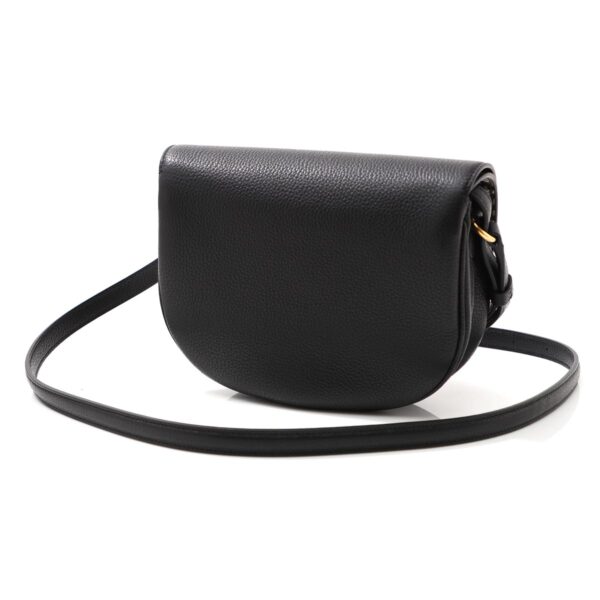 21i33304 Ferragamo Calf Leather Shoulder Bag Black