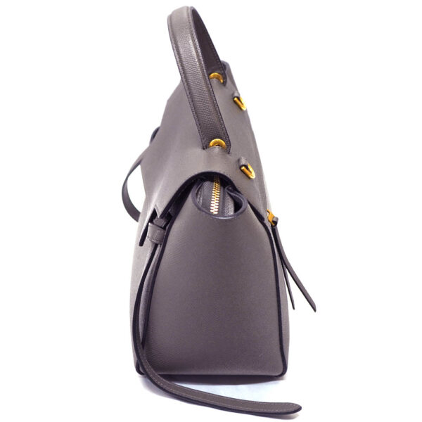 22 1290 4 Celine Belt Leather Micro Bag Gray