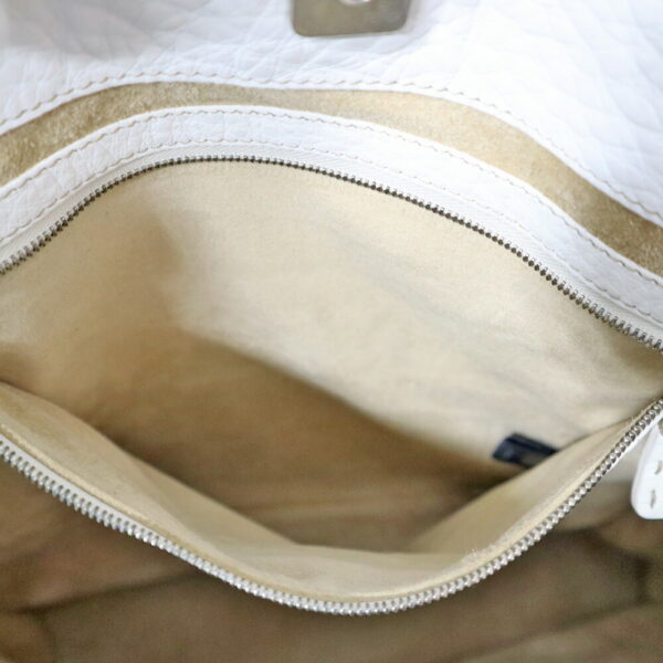 22 1331 13 Fendi Selleria Tote Bag White