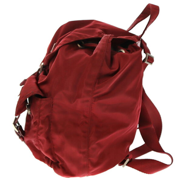 22 1792 3 Prada Backpack Rucksack Nylon Leather Red