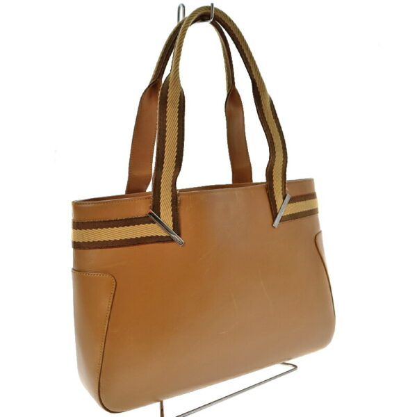 22 214 1 Gucci Leather Tote Bag Camel Brown