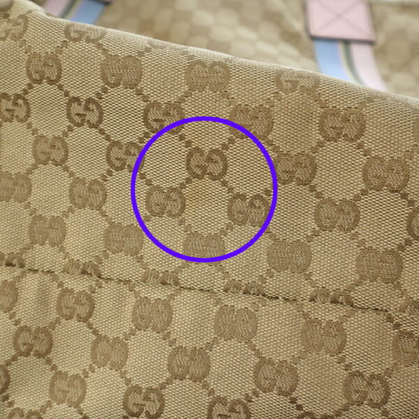 22 2222 11 Gucci Tote Bag GG Canvas Beige Pink Blue