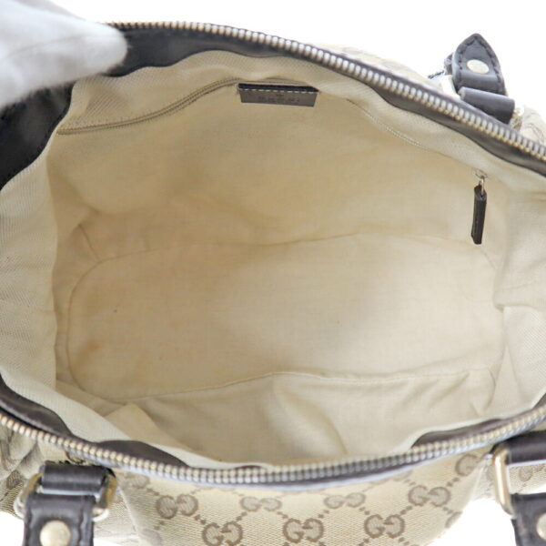 22 2252 6 Gucci 2WAY Bag GG Canvas Leather Beige Brown