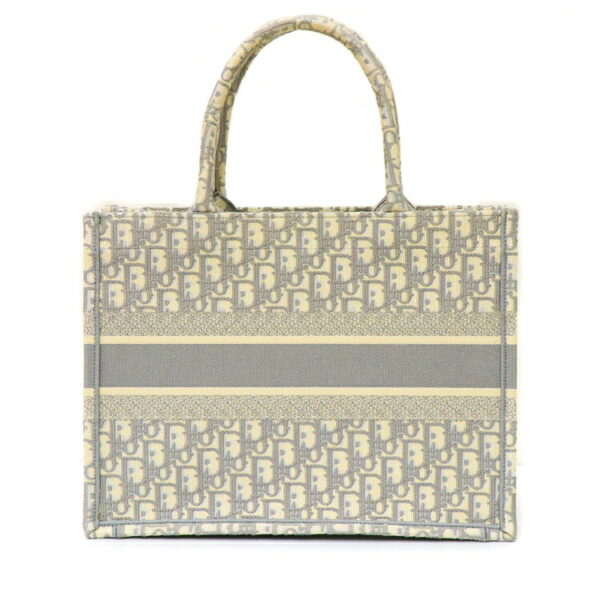 22 3209 04 Dior Oblique Book Tote Embroidery Gray