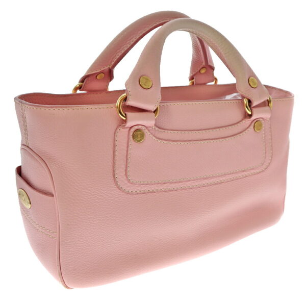 22 323 1 Celine Boogie Leather Handbag Pink