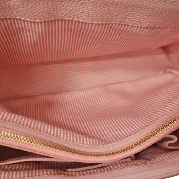 22 323 10 Celine Boogie Leather Handbag Pink