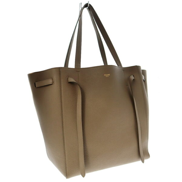 22 3607 1 Celine Hippo Phantom Small Tote Bag Leather Greige