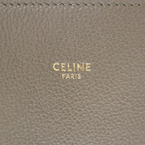 22 3607 6 Celine Hippo Phantom Small Tote Bag Leather Greige