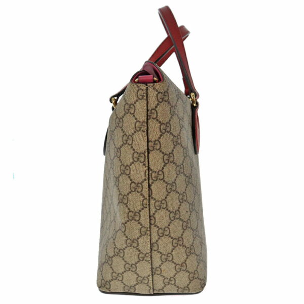 22 4707 4 Gucci 2WAY Bag GG Supreme Canvas Leather Beige Red Pink