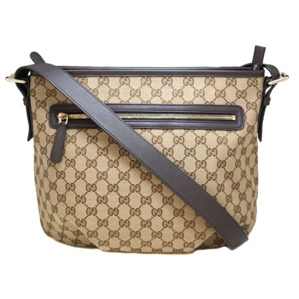 22 5056 Gucci Shoulder Bag GG Canvas GG Supreme Beige Brown