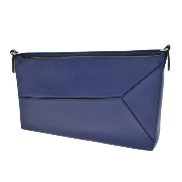 22 6150 2 Loewe Puzzle Pouch Shoulder Mini Bag Leather Blue