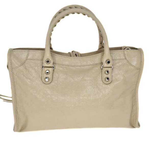 22 6209 2 Balenciaga Classic City Lambskin Leather Beige