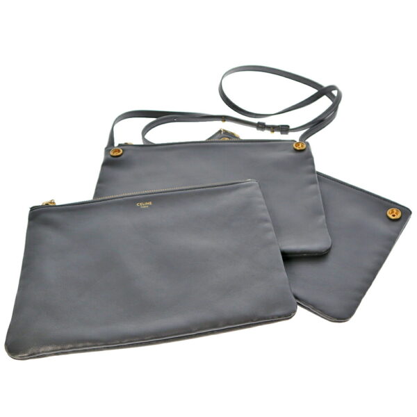 22 64 14 Celine Trio Shoulder Bag Gray