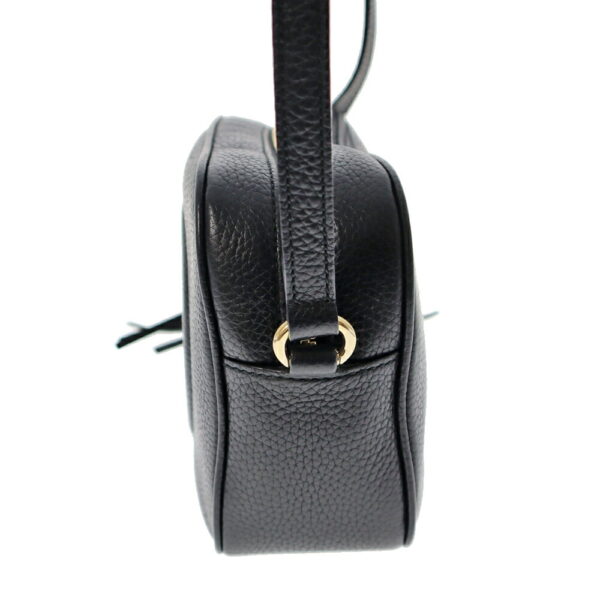 22 6634 3 Gucci Small Disco Bag Soho Leather Black