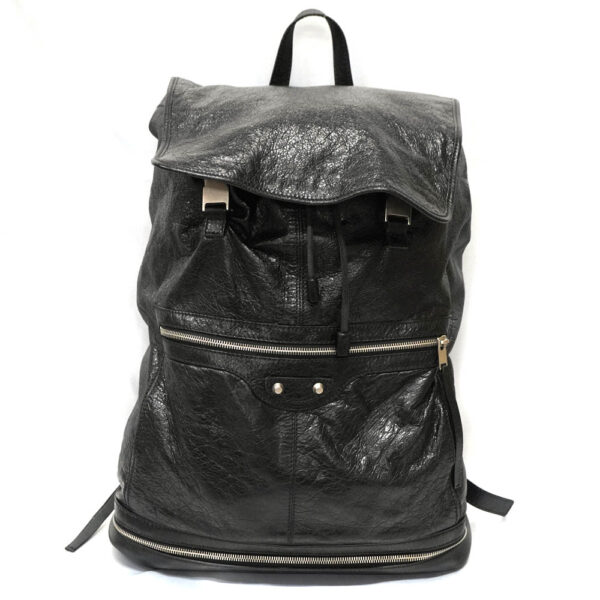 22 686 1 Balenciaga Classic Traveler Backpack Leather Black