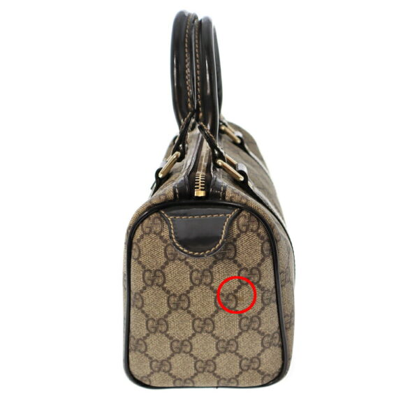 22 7080 3 Gucci Mini Bag GG Supreme Canvas Leather Beige Brown