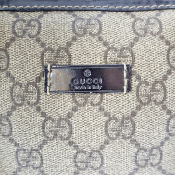 22 7080 8 Gucci Mini Bag GG Supreme Canvas Leather Beige Brown