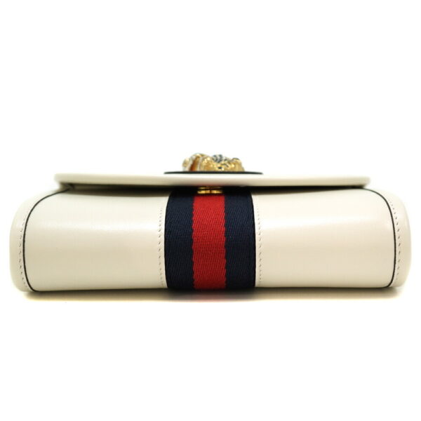 22 732 3 Gucci Raja Mini Shoulder Bag Tiger Leather White Blue Red