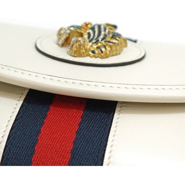 22 732 8 Gucci Raja Mini Shoulder Bag Tiger Leather White Blue Red