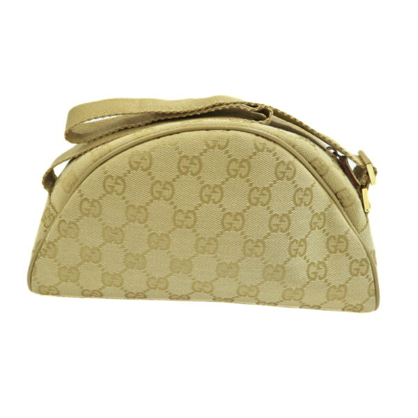 22 8177 2 Gucci One Handle GG Canvas Handbag Beige Yellow