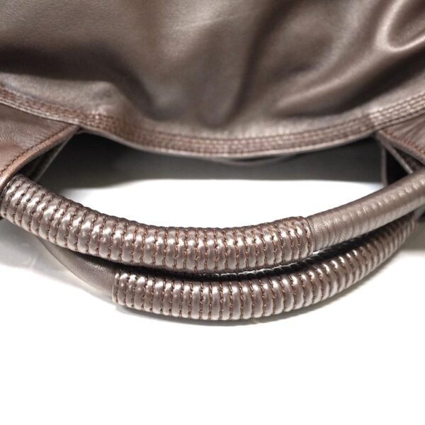 22 8340 10 Loewe Nappa Aire Leather Drawstring Shoulder Bag Brown