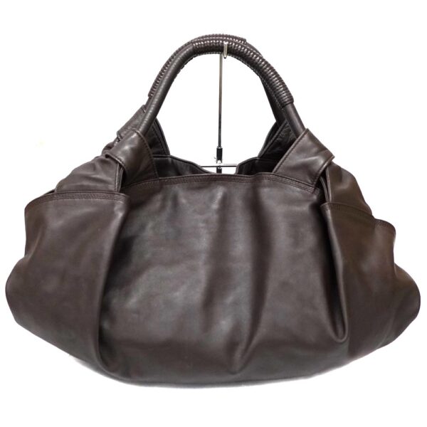 22 8340 2 Loewe Nappa Aire Leather Drawstring Shoulder Bag Brown