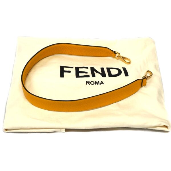 22 8366 13 Fendi Selleria 2WAY Bag Leather Yellow