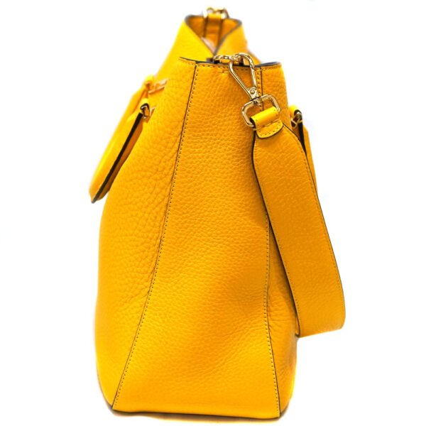 22 8366 4 Fendi Selleria 2WAY Bag Leather Yellow