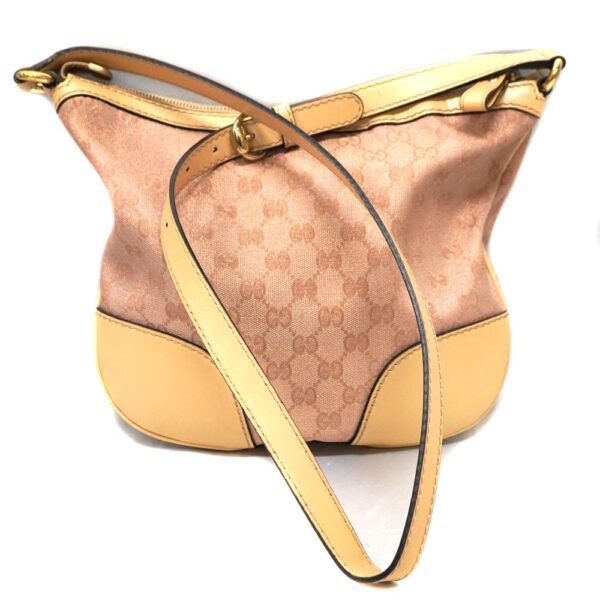 22 8421 2 Gucci Shoulder Bag GG Canvas Leather Pink Beige