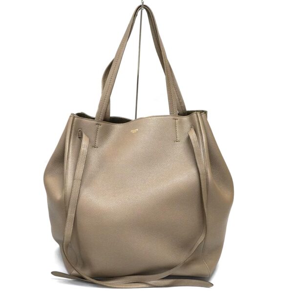 22 8872 2 Celine Hippo Phantom Medium Tote Bag Taupe Greige